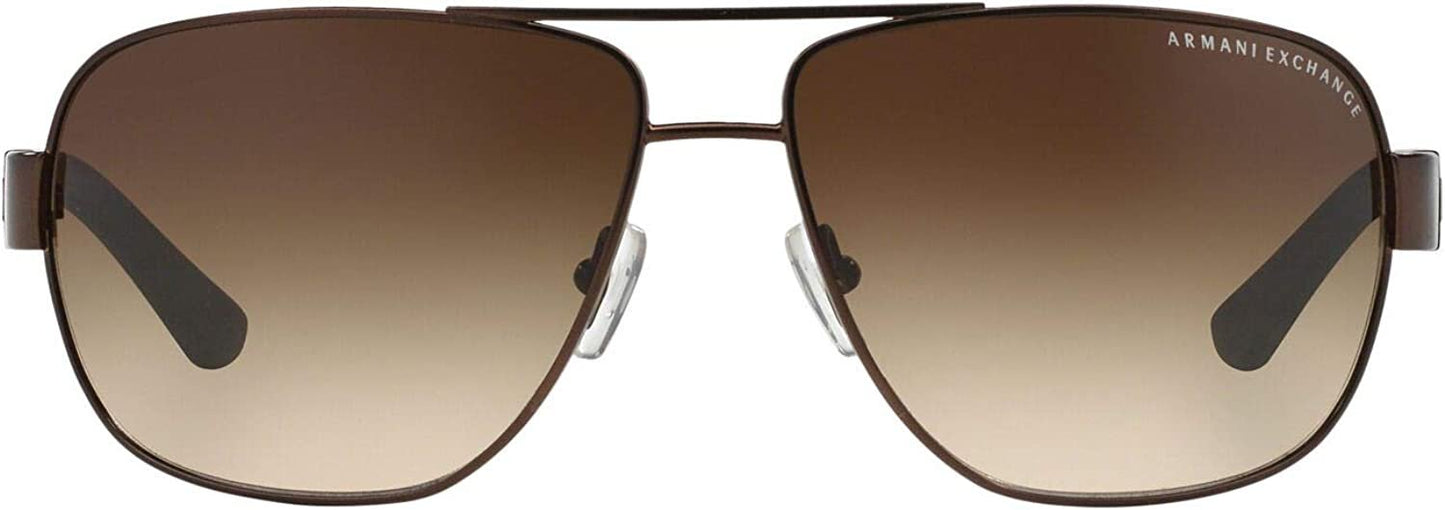 A|X Armani Exchange Men's AX2012S 605813 Rectangular Metal Sunglasses