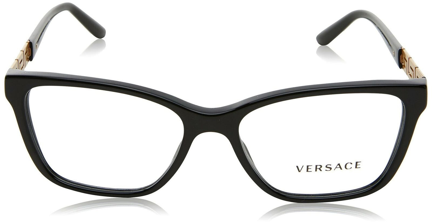 Versace VE3192B Women's Eyeglasses Frames GB1-54 - Black