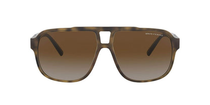 A|X ARMANI EXCHANGE Men's AX4104S Polarized Havana/Brown Gradient Sunglasses