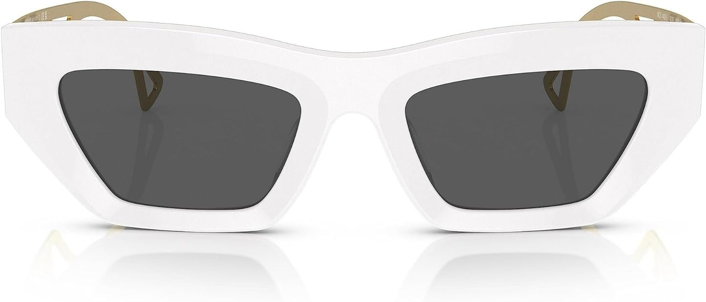 Versace VE 4432U 401/87 White Plastic Fashion Sunglasses Grey Lens