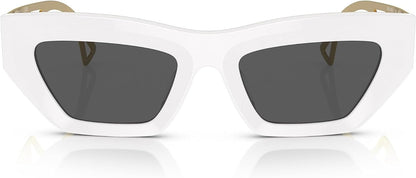 Versace VE 4432U 401/87 White Plastic Fashion Sunglasses Grey Lens