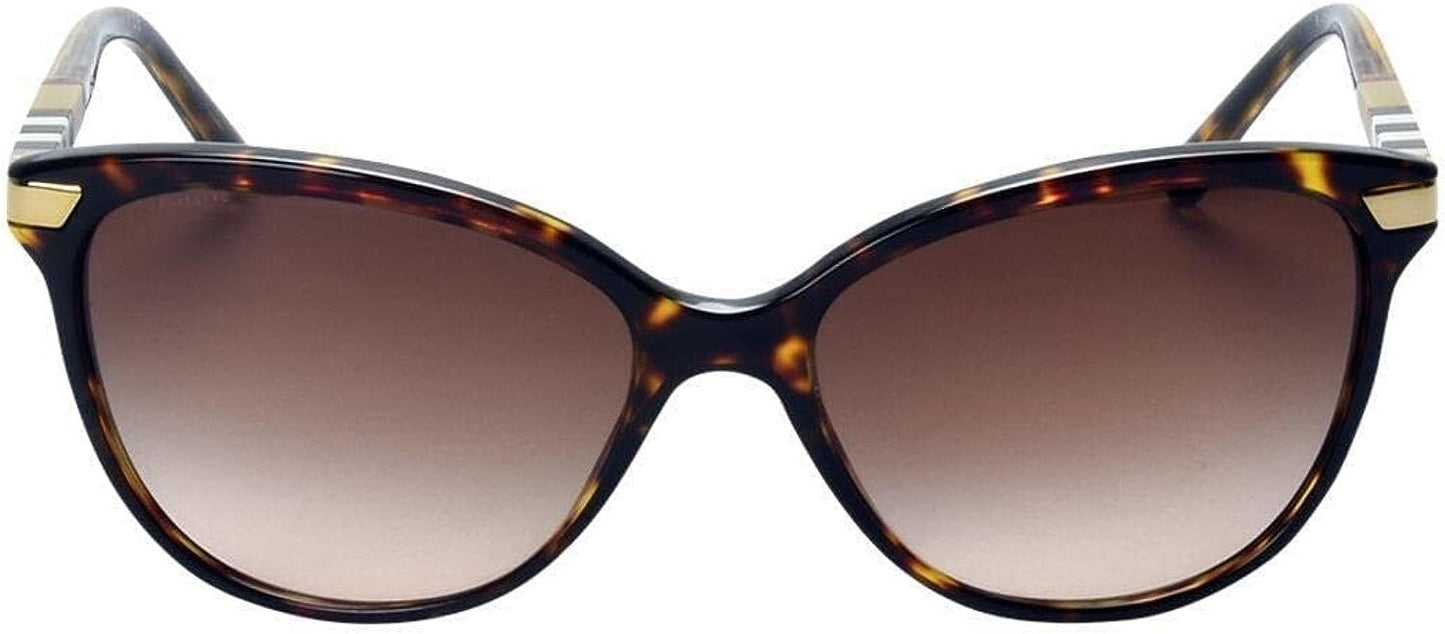 BURBERRY BE 4216 300213 Dark Havana Plastic Cat-eye Sunglasses Brown Gradient Lens