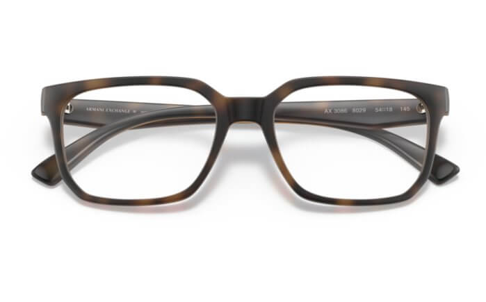 A｜X ARMANI EXCHANGE Men's AX3086 8029 54mm Rectangular Eyewear Frames