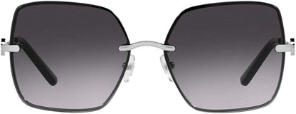 Tory Burch TY6080 31618G Women's Sunglasses Silver/Light Grey Gradient 58