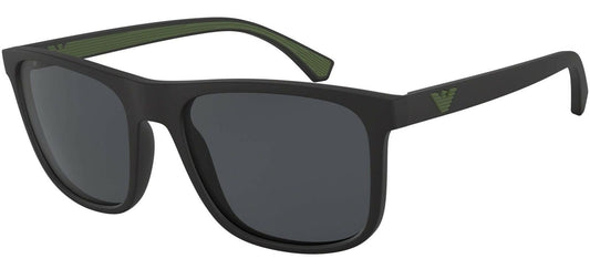 Emporio Armani EA4129 504287 Matte Black Square Sunglasses