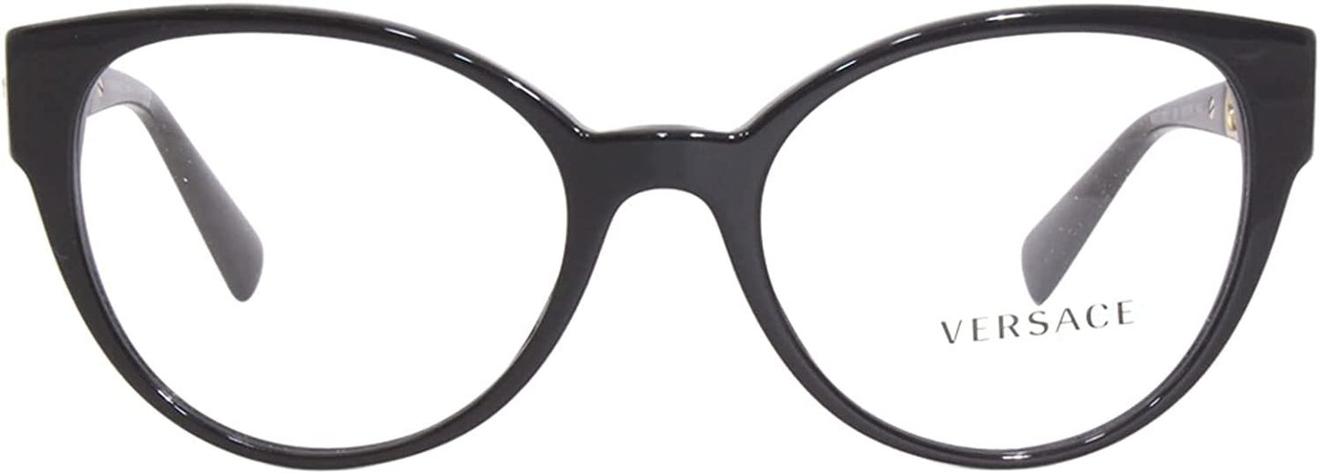 Versace Transparent Cat Eye Ladies Eyeglasses 0VE3307 GB1 52mm