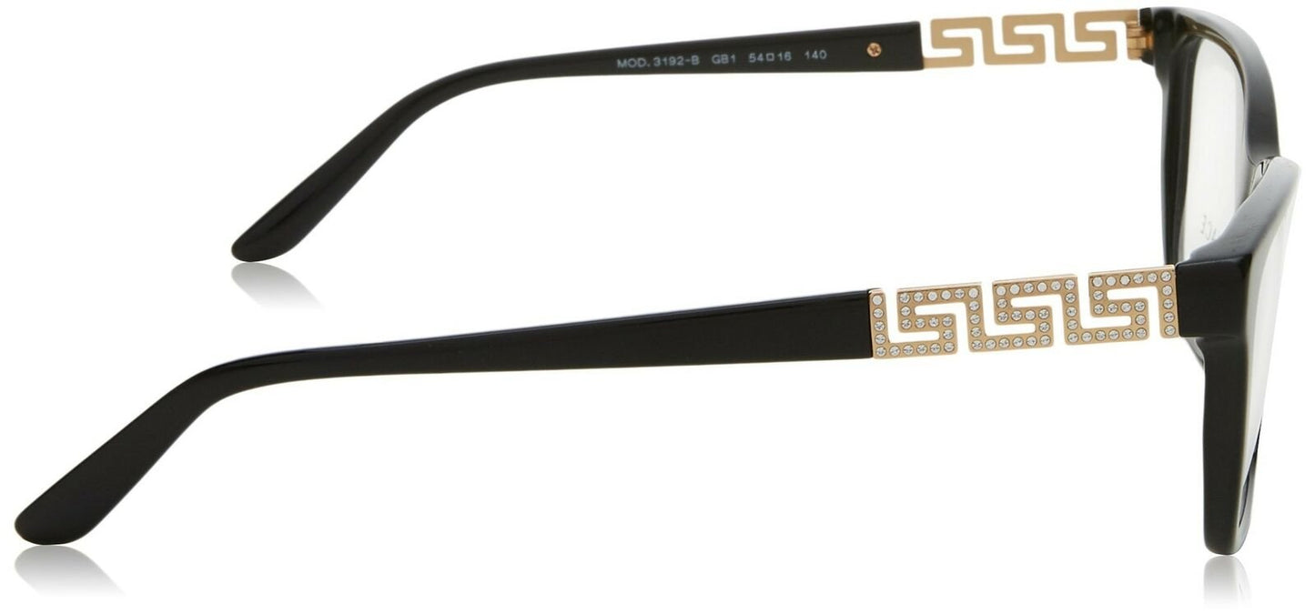 Versace VE3192B Women's Eyeglasses Frames GB1-54 - Black