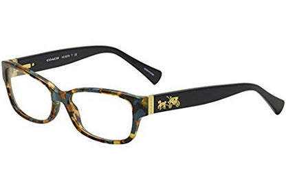 Coach Women's HC6078 Eyeglasses, Teal Confetti/Teal, 52/16/135