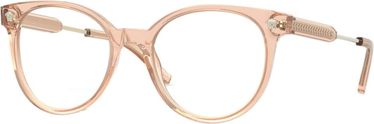 VERSACE VE3291 5215 51mm Transparent Brown Square Rectangle Women's Eyeglasses