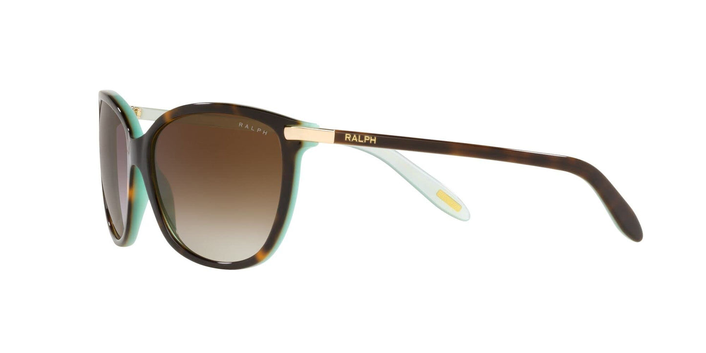 Ralph by Ralph Lauren Women's RA5160 601/13 57mm Cat Eye Sunglasses, Gradient Brown