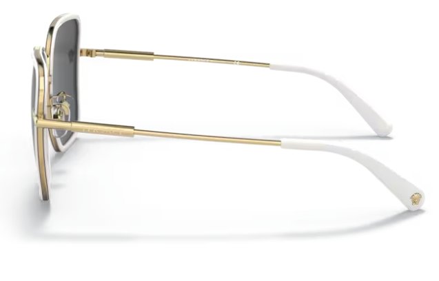 Versace 0VE2247D 147187 57mm White/Gold Sunglasses