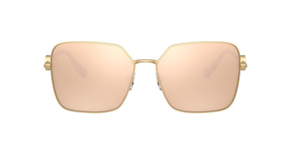 Versace 0VE2227 14105A 59mm Woman Sunglasses Matte Pink Gold Frame, Brown Gradient Grey Lenses