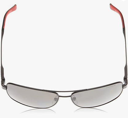 Carrera Men's Sunglasses CA8014/S 003 61mm Polarized Sunglasses, Matte Black & Gray