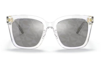 Michael Kors San Marino MK2163 3015/E 52mm Sunglasses Women's Clear/Gold/Silver