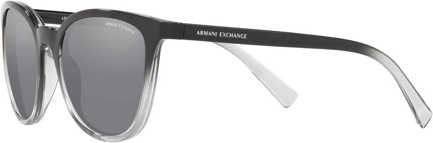 ARMANI EXCHANGE AX4077SF 82556G  56mm Black & Grey Rectangle Sunglasses