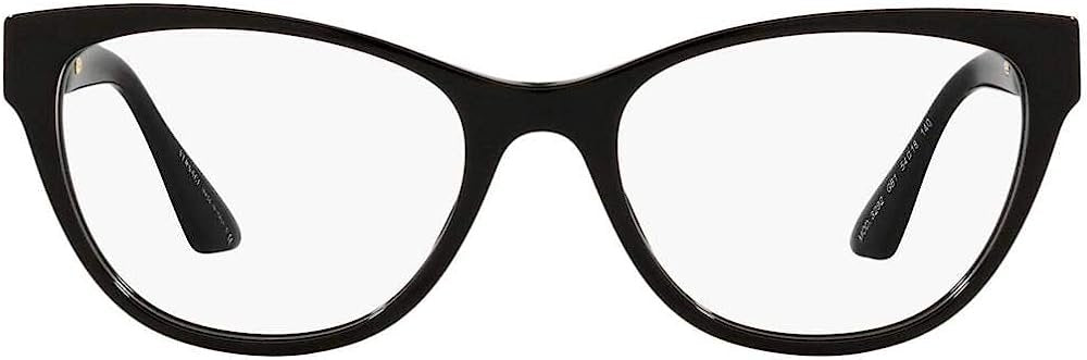 Versace VE 3292 GB1 Black Plastic Oval Eyeglasses 54mm