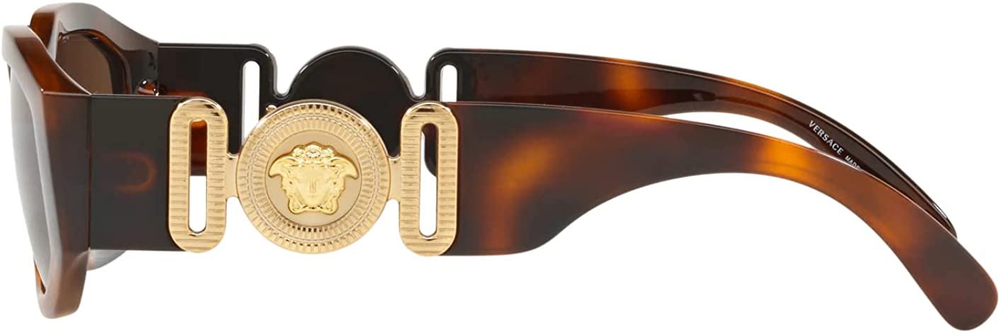 VERSACE VE4361 521773 Havana Brown 53 mm Unisex Sunglasses