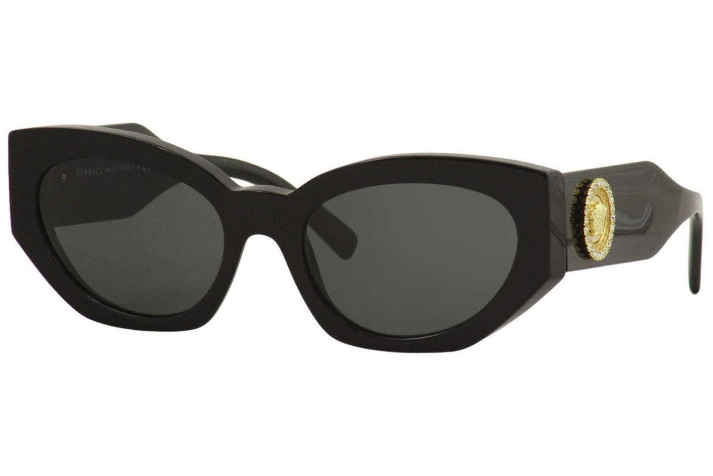 Versace Woman Sunglasses, Black Lenses Acetate Frame, VE4376/B GB1/87 54mm