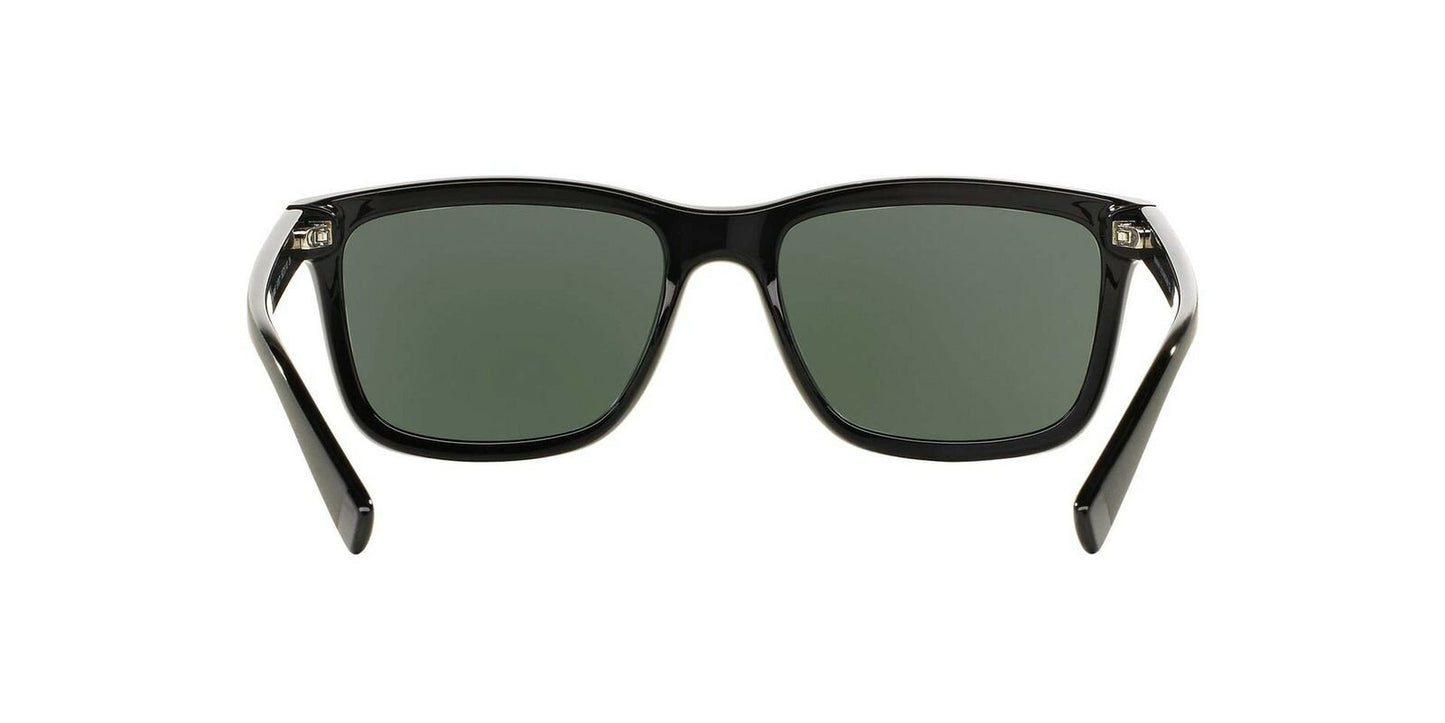 A|X Armani Exchange Men's AX4045S Rectangular Sunglasses, Black/Grey Green,