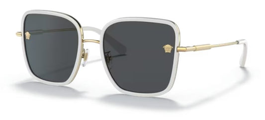 Versace 0VE2247D 147187 57mm White/Gold Sunglasses