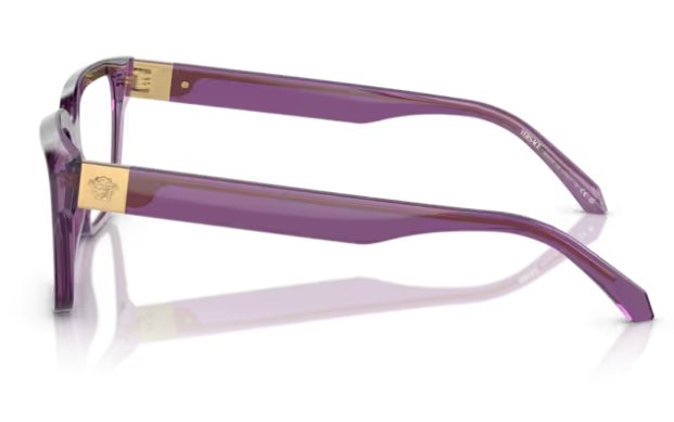 Versace 0VE3357 5464 53mm Violet Transparent Eyeglasses