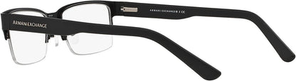 A|X ARMANI EXCHANGE Men's Ax1014 6063 53mm Rectangular Eyewear Frames