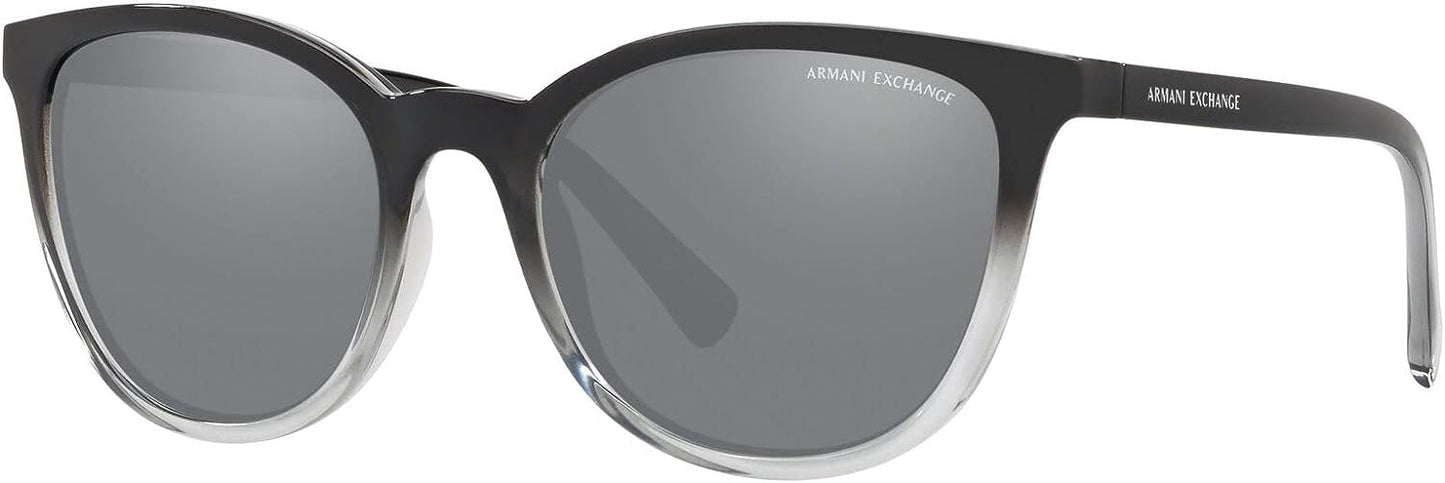 ARMANI EXCHANGE AX4077SF 82556G  56mm Black & Grey Rectangle Sunglasses