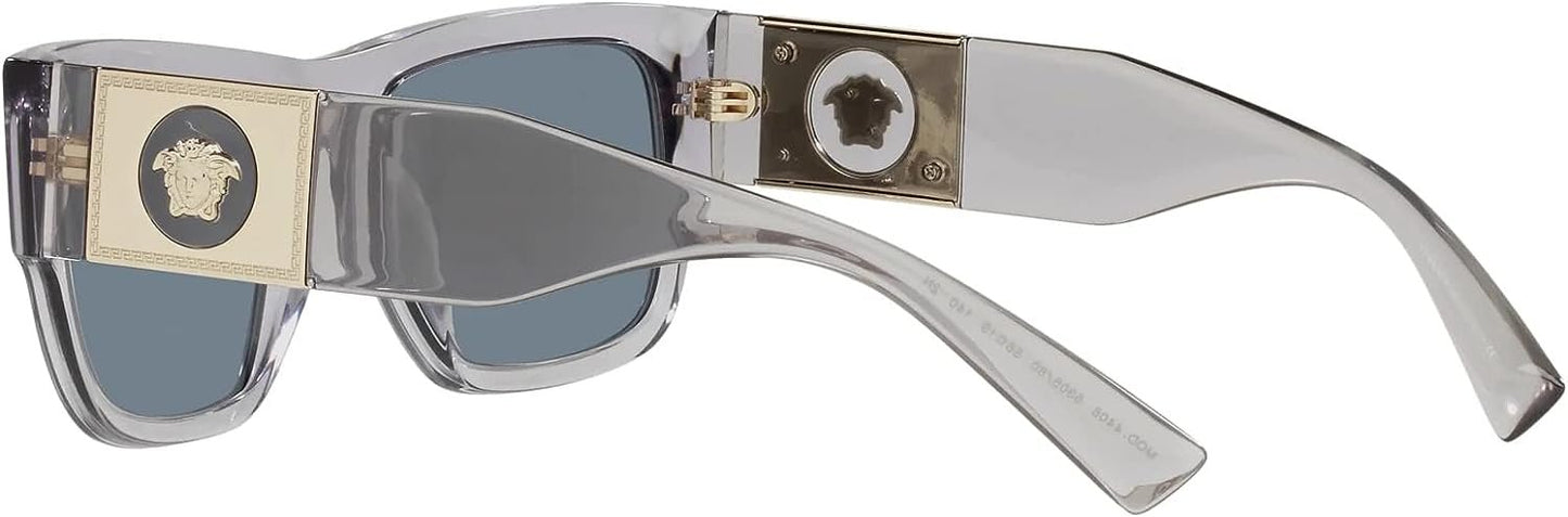 Versace VE4406 530580 56mm Transparent Grey/Blue Sunglasses for Men