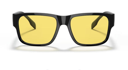 BURBERRY BE4358 300185 57mm Knight Black Yellow Sunglasses