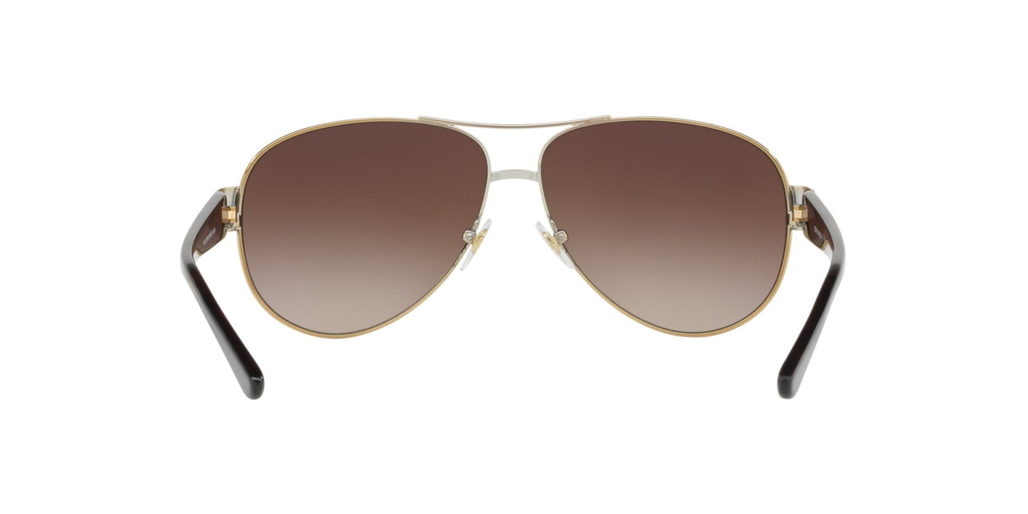 Tory Burch TY6057 324013 60mm Gold Frame Dark Brown Gradient Sunglasses