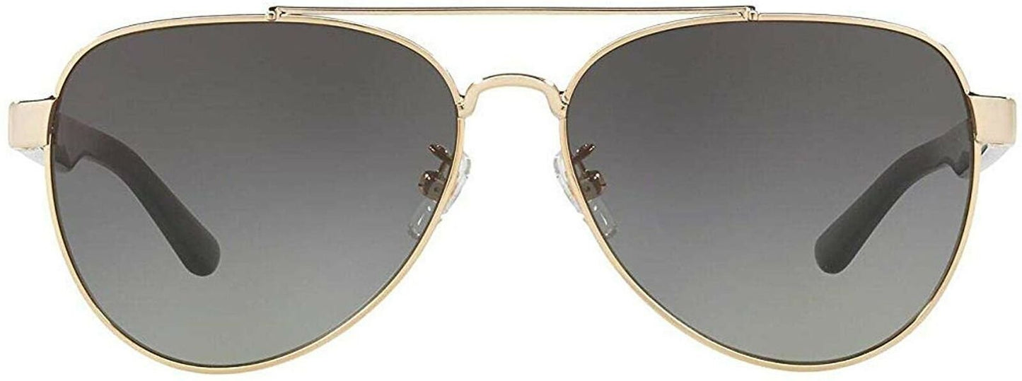 TORY BURCH TY6070 327111 GOLD AVIATOR SUNGLASSES 57MM