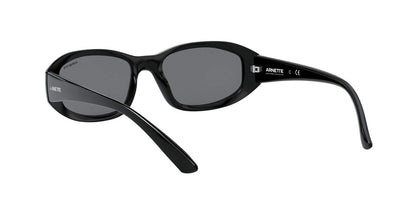 ARNETTE Men's AN4266 Lizard Oval Sunglasses, Black/Grey, 54 mm