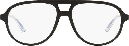 A|X ARMANI EXCHANGE Men's AX3090 8078 55mm Eyewear Frames, Matte Black/Demo Lens