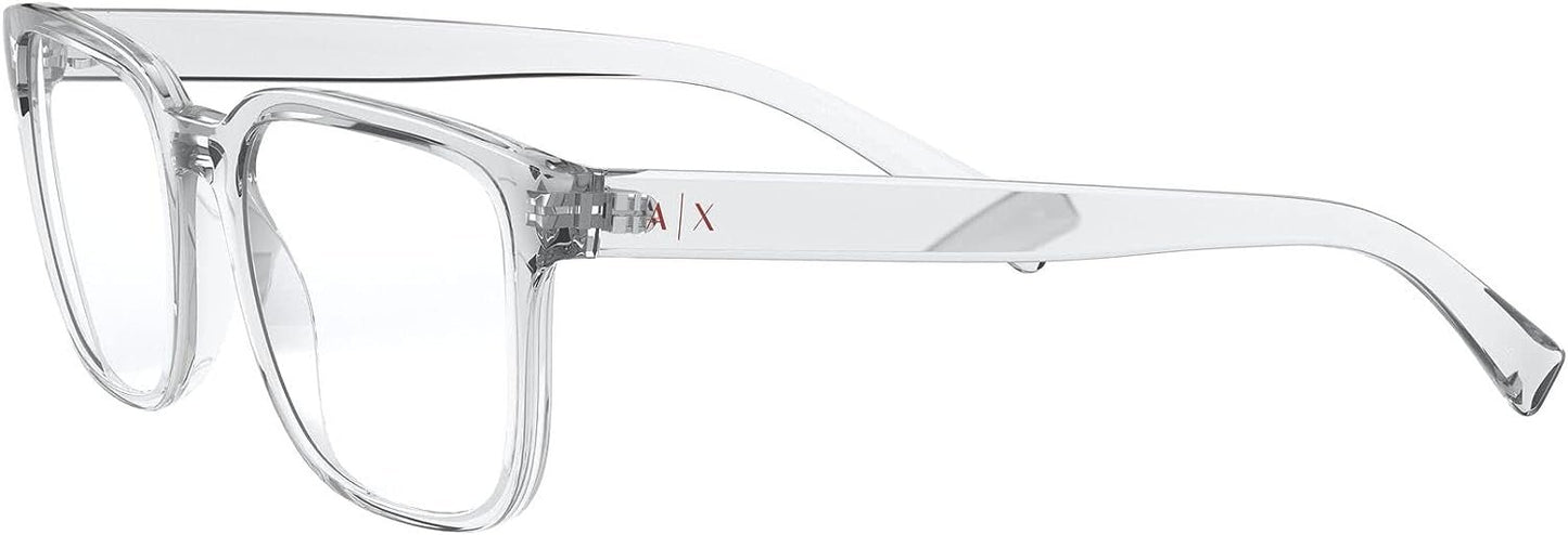 A|X ARMANI EXCHANGE Men's AX3071F 8235 54mm Rectangular Eyeglasses