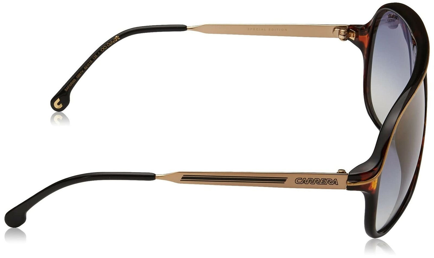 Carrera Safari65 Rectangular Sunglasses, Brown/Black Gold, 62mm, 15mm