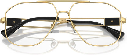 Versace VE1287-1002 Eyeglass Frame GOLD w/DEMO LENS 59mm