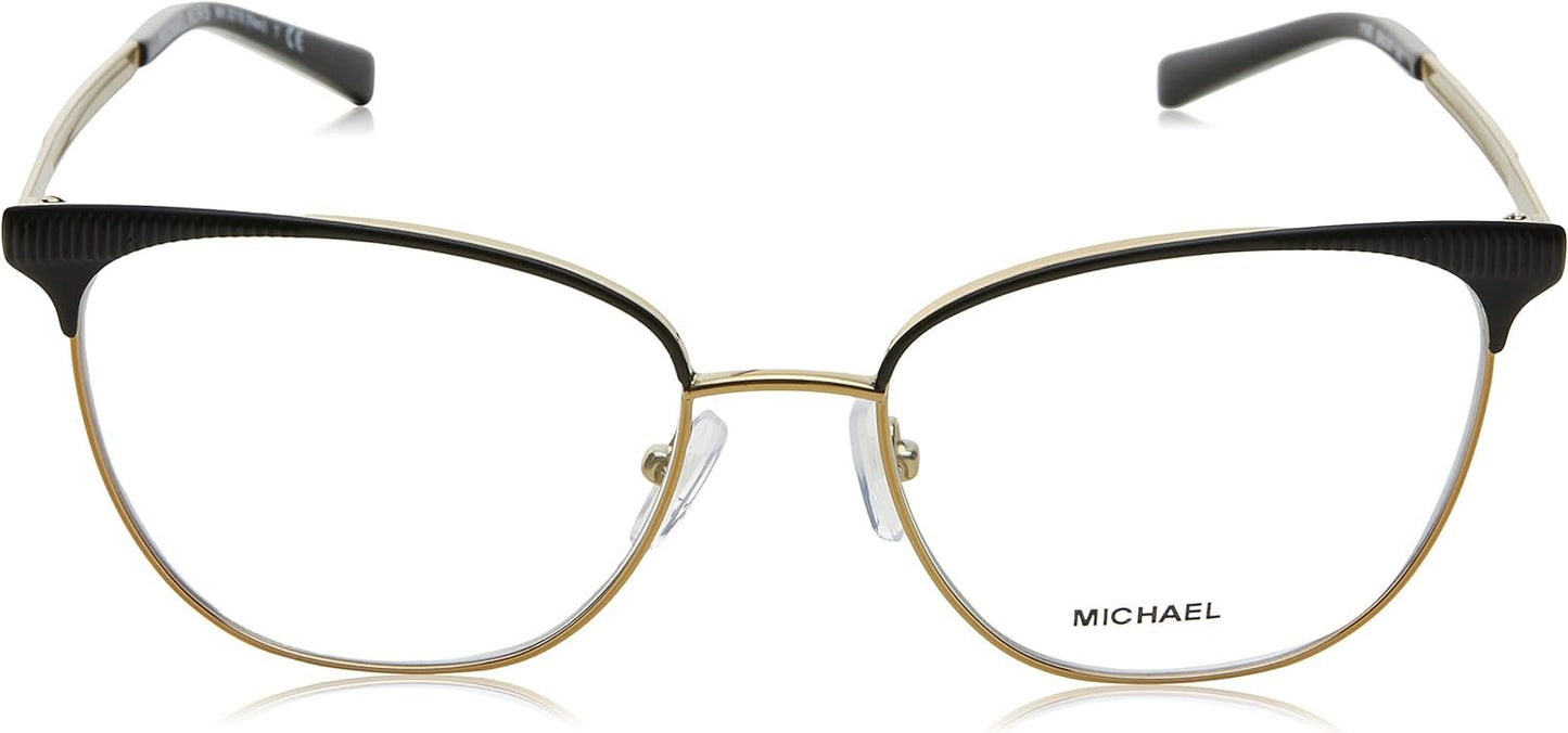 Michael Kors NAO MK3018 1195-54 Matte Black/pale Gold-tone Eyeglass Frames