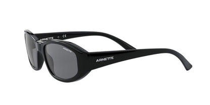 ARNETTE Men's AN4266 Lizard Oval Sunglasses, Black/Grey, 54 mm