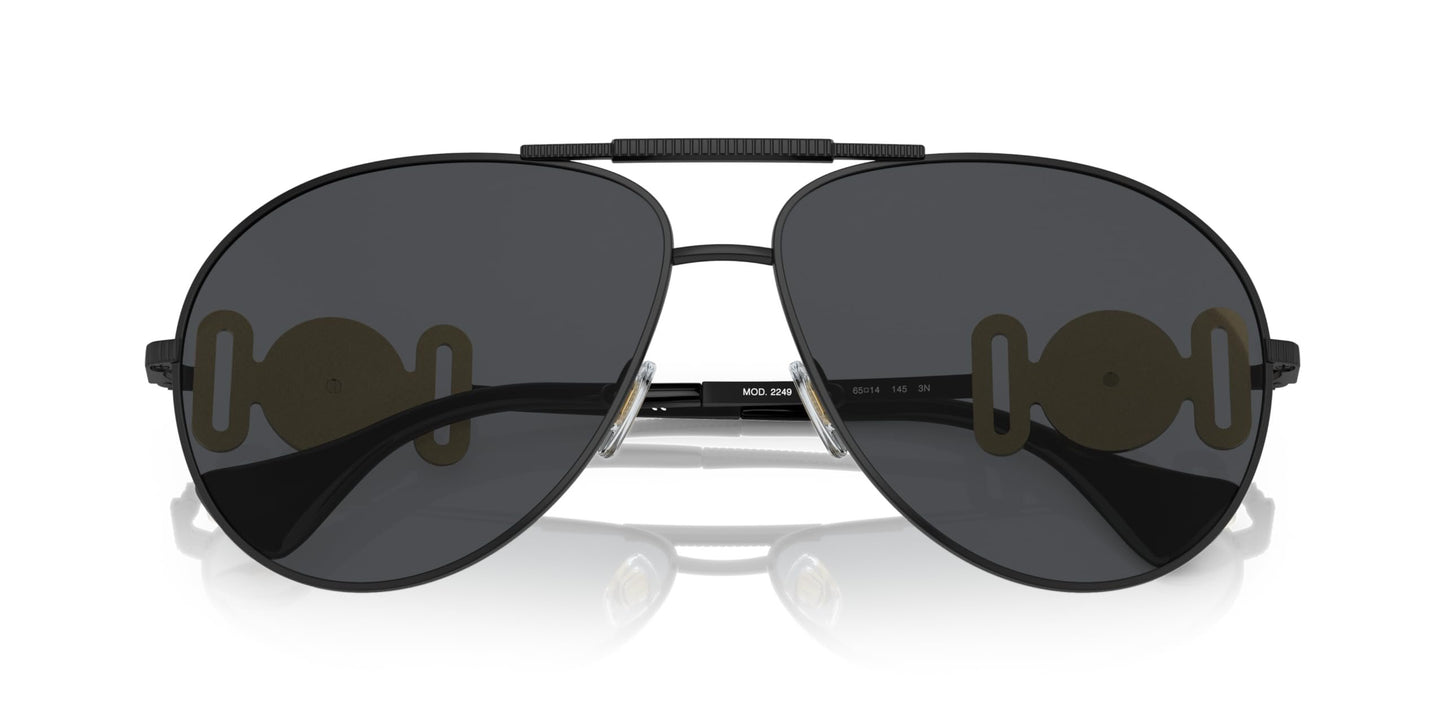 Versace Sunglasses VE2249 126187 65mm Matte black