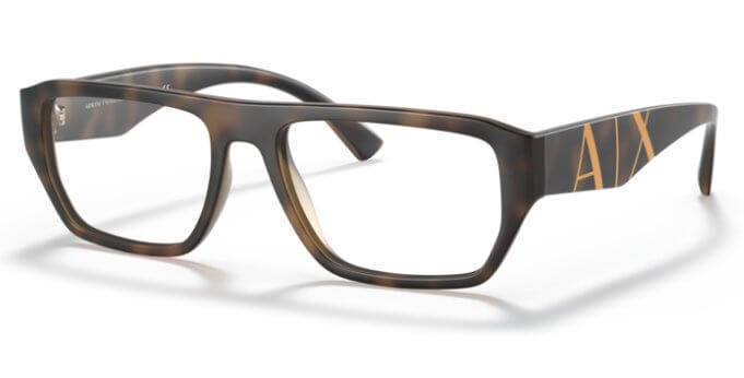 A|X ARMANI EXCHANGE Men's AX3087 8029 54mm Rectangular Eyewear Frames