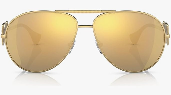 Versace 0VE2249 10027P 65mm Gold Sunglasses