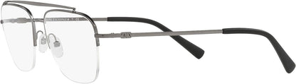 A|X ARMANI EXCHANGE Men's AX1049 6003 55mm Eyewear Frames, Matte Gunmetal/Demo Lens