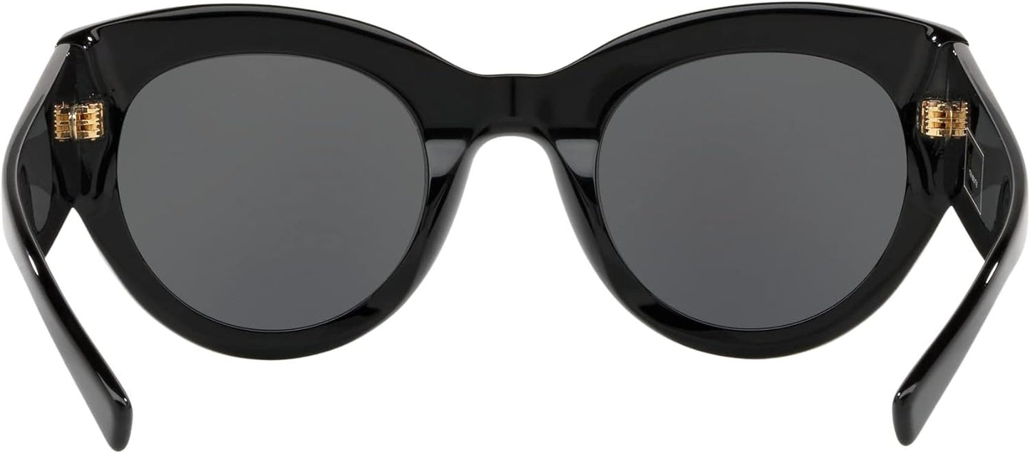 VERSACE VE4353 GB1 87 Black Grey 51 mm Women's Sunglasses