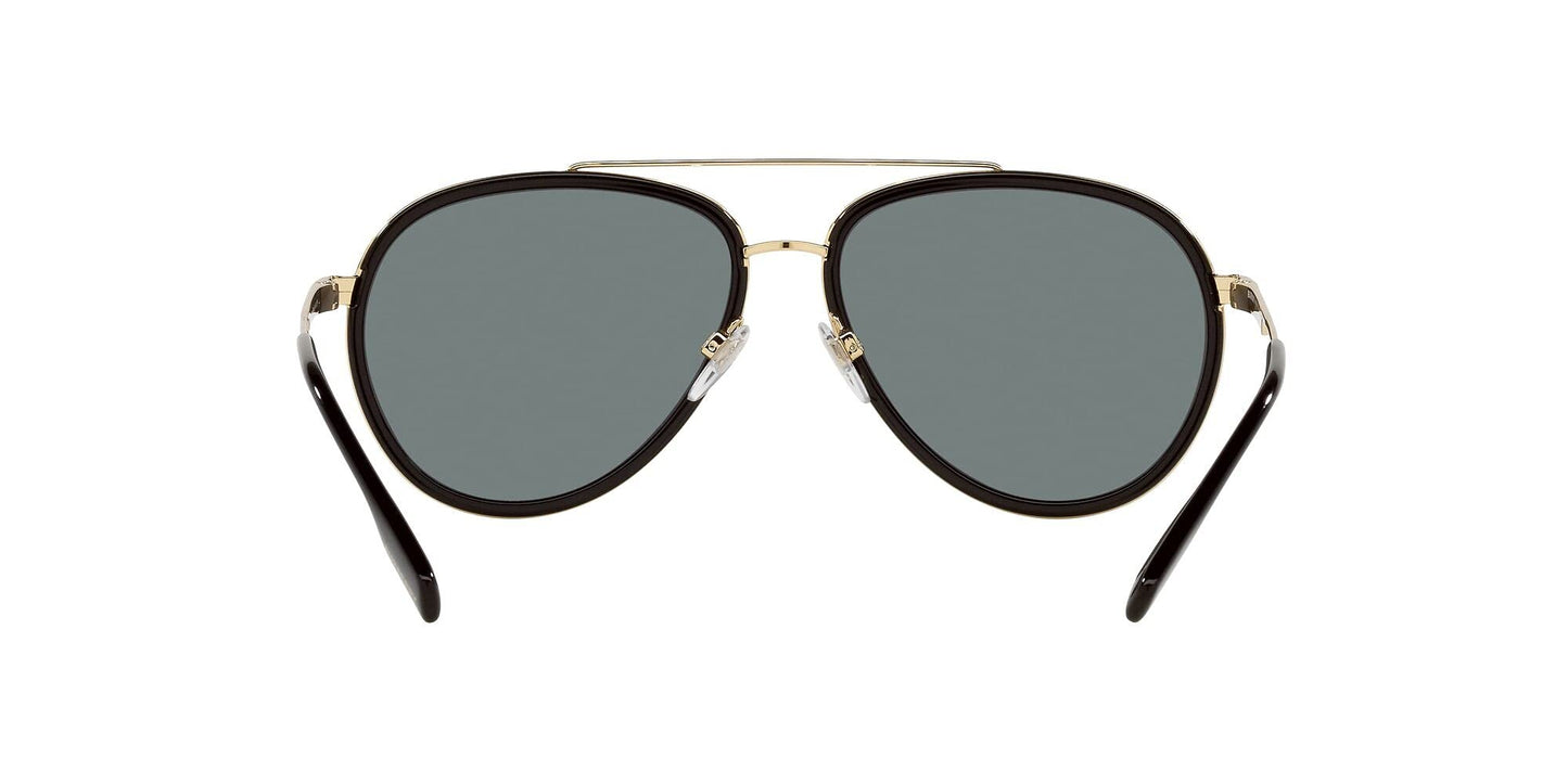 BURBERRY BE 3125 101781 59mm Oliver Gold Polarized Dark Grey Sunglasses