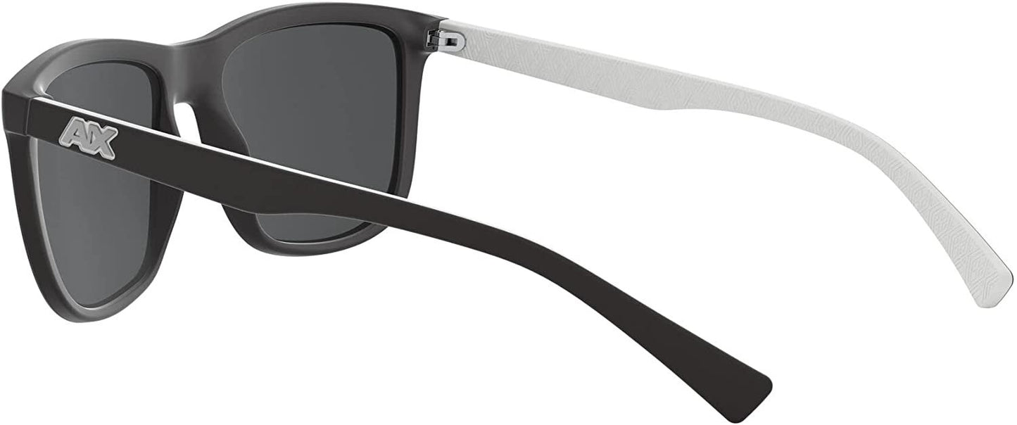 A|X ARMANI EXCHANGE Men's AX4093S 8078Z3 56mm Polarized Square Sunglasses