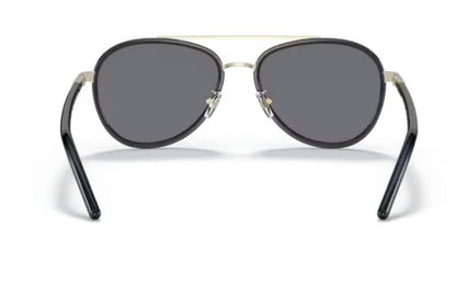 Tory Burch TY6089 33056V 57mm Black Mirrored Sunglasses