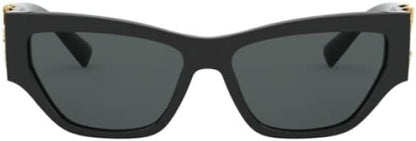 Versace VE 4383F GB1/87 Black Plastic Cat-Eye Sunglasses Grey Lens