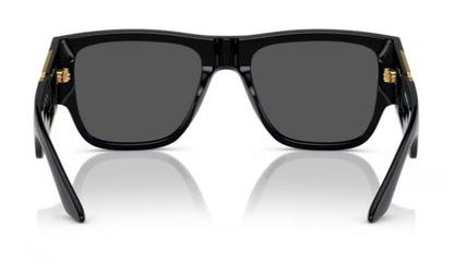 Versace VE4403 GB1/87 Black Sunglasses Frame/Dark Grey Lens