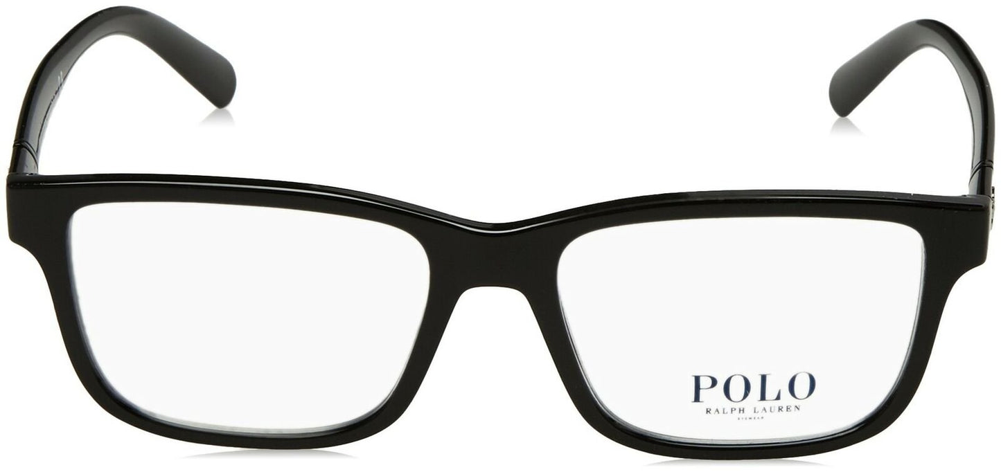 Polo Men's PH2176 Eyeglasses, Shiny Black, 52-17-145
