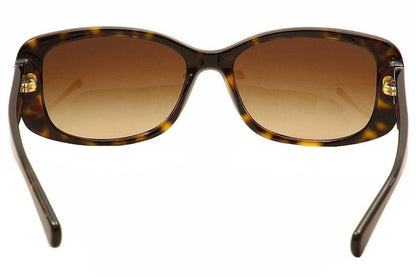 Coach Women's HC8168 Sunglasses Dark Tortoise/Brown Gradient 56mm